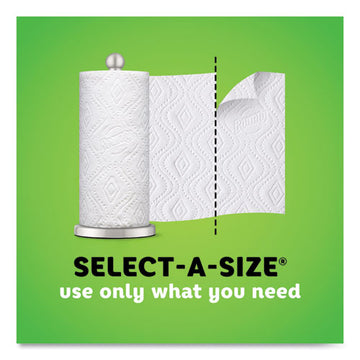 Bounty® Select-a-size Kitchen Roll Paper Towels, 2-ply, White, 5.9 X 11, 123 Sheets-roll, 8 Double Plus Rolls-pack freeshipping - TVN Wholesale